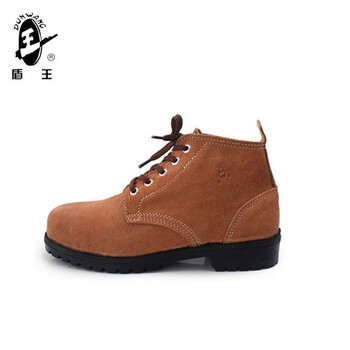 王盾/盾王 9788R中帮防砸安全鞋橡胶底反毛皮劳保鞋耐磨防滑耐油耐弱酸碱厨房安全鞋定做 42码 1双