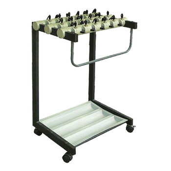 超宝（CHAOBAO）D-004 18头伞架 带锁雨伞架 酒店大堂挂伞架 收纳雨伞架