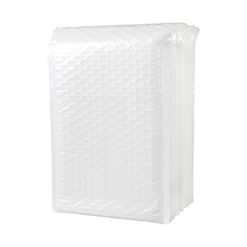 天元 白色珠光膜气泡袋 350*380+50mm 120个/箱 带胶条气泡快递袋 可定制logo