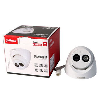 大华摄像头 200万监控 1080P网络高清监控 H.265 带POE红外夜视30米半球摄像机 DH-P20T1 焦距：2.8MM