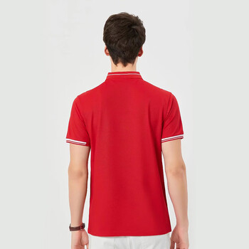 者也（ZYE）夏季polo衫定制T恤广告文化定做短袖班服工作服工装印字 KMDK002 红色 L码 