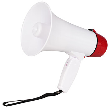 慎固 喇叭喊话器可折叠扩音器330秒录音锂电池两种供电方式可用5号电池导游卖场扩音神器 1个锂电池+充电线