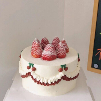 京集 网红创意定制生日蛋糕8寸水果草莓杭州宁波温州金华嘉兴全国同城