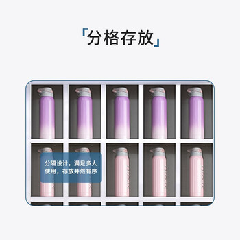 迈巍304不锈钢水杯柜车间休息室茶水存放柜工厂员多格储物柜60格ME627
