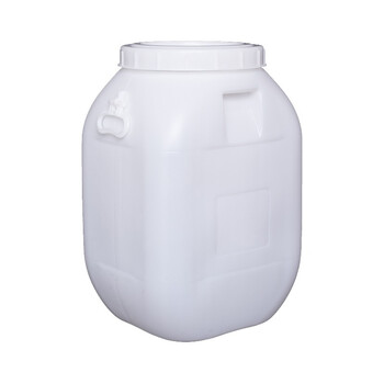 越越尚 化工塑料桶50升白色3.7斤 发酵泔水桶 实验废液收集桶圆桶大水桶废液泔水桶塑胶桶带盖加厚YYS-YT-B02