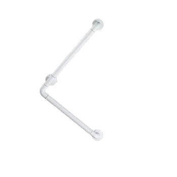 星期十 L型68X68CM白色 浴室90度防滑扶手栏杆卫生间残疾人无障碍安全扶手定制