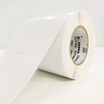 ZEBRA 斑马通用耐久型亮白聚酯标签2100T 80X 60mm 700张/卷 