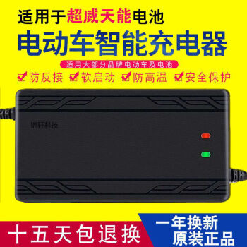 自动断电电动车电瓶车充电器48v60v72v超威天能爱玛雅迪智能通用48v12