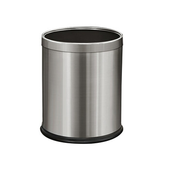 亿丽佳分类垃圾袋桶大号不锈钢家庭酒店卫生间厨房垃圾筒干湿分类垃圾篓无盖客厅卧室办公室纸篓9L 10个一组