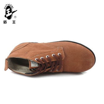 王盾/盾王 9788R中帮防砸安全鞋橡胶底反毛皮劳保鞋耐磨防滑耐油耐弱酸碱厨房安全鞋定做 42码 1双