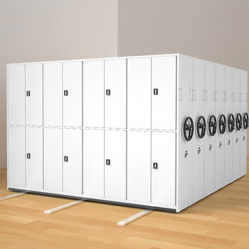 京度密集架手摇式移动档案文件柜资料柜钢制轨道密集柜 一列一组每立方单价