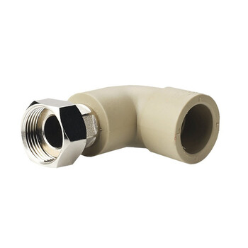 联塑 LESSO PPR配件活接弯头(塑胶管与金属外螺纹连接) 灰色 dn20X1/2＂
