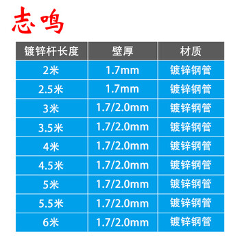 志鸣 监控立杆组合杆分段式组合监控杆枪机球机摄像头支架立柱 镀锌杆4米(壁厚2.0)