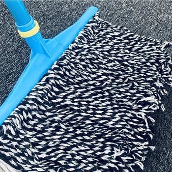 庄太太【白40cm】加厚棉线拖把老式普通宽头线吸水墩布物业酒店布条地拖