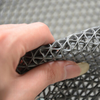 天泽旺 PVC塑料地垫S型镂空防滑垫隔水网眼防水门垫1.2m*15m*5.5mm一卷 灰色