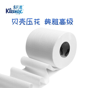 舒洁（Kleenex）金佰利 爱地球 卫生卷纸\4层 130g 小卷卫生纸  200节/卷 24卷/箱 洗手间有芯卫生纸 0562-10