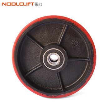 诺力（NOBLELIFT）轮子搬运车轮子叉车配件聚氨酯轮PU轮180*50含2个6204轴承