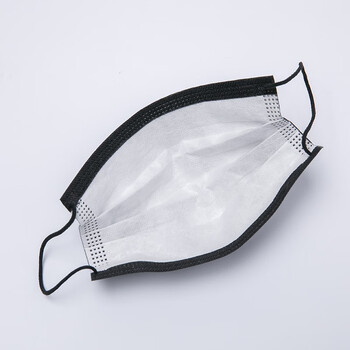 CM朝美 黑色3层独立包装【1000只】防唾液飞沫细菌工业劳保pm2.5防雾霾粉尘花絮颗粒物一次性防护口罩