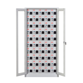 京度 钢制手机柜管理工厂学校手机存放箱收纳保管柜可定制 六十门存放柜