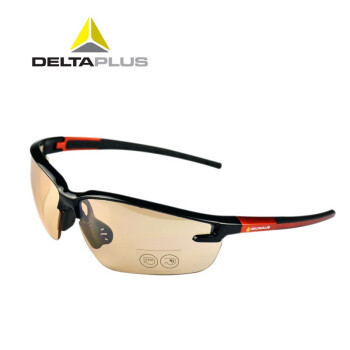 代尔塔101110护目镜 豪华型橙色渐变色外眼镜防尘沙防风防喷溅刮擦防护眼镜 橙色渐变