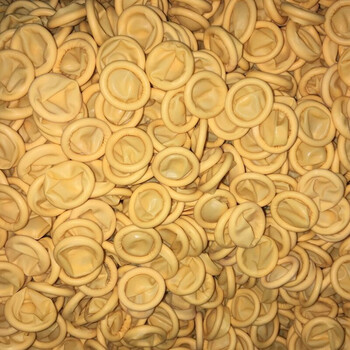 安美尚（ams)A008手指套劳保手指套净化车间电子组装防静电耐磨米黄色（500克1包）B定做2包