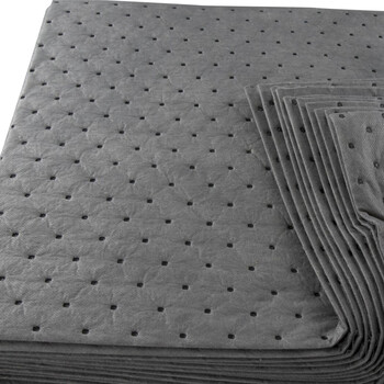 海斯迪克 HKLY-201 工业吸油棉 应急吸油垫吸油毡工业化学品吸附棉 泄露吸油材料 灰色40cm*50cm*2mm