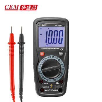 华盛昌（CEM）DT-9905H高精度数字万用表 背光数显万能表 交直流电压电流手动量程电工表
