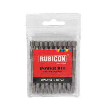 罗宾汉（RUBICON）工业星型风批嘴GW-T30 星型带孔电动螺丝起子头气动批咀T30x75mm十支