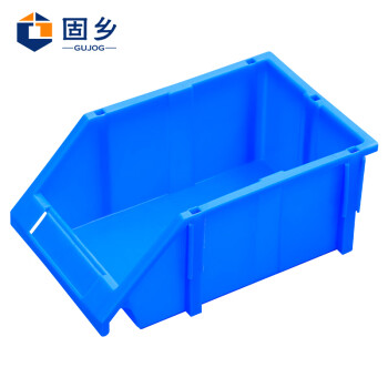 固乡 五金分类盒收纳盒 组合式零件盒 塑料斜口盒 仓库货架分类盒 蓝色R3号320×200×140mm型号QL-XKH-LX3