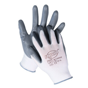 赛立特安全（SAFETY-INXS） N10500劳保手套  透气舒适丁腈涂层耐磨手套 8码 定做 12副