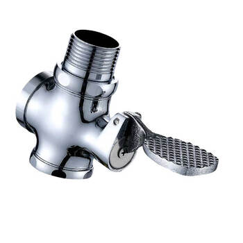 星期十 小脚踏-6分DN20 铜脚踩式蹲便器冲水阀 脚踏冲洗阀 厕所冲洗阀定制