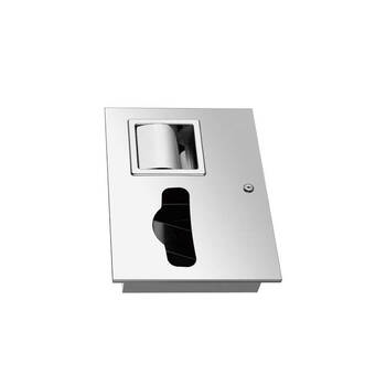 星期十 JHL-SZ4534沙光450x340x95二合一抽纸箱坐厕纸巾架不锈钢定制