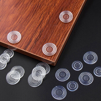 海斯迪克 HKLY-186 安全防滑器具 茶几玻璃防滑垫 红木防滑垫片 玻璃防滑垫片 透明玻璃垫100个 透明大号24mm