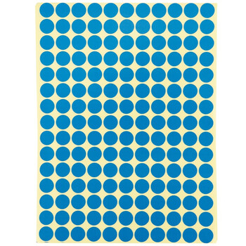 海斯迪克 gnjz-1322 彩色不干胶圆点标签贴纸 分类记号贴 10mm蓝色（2475贴）