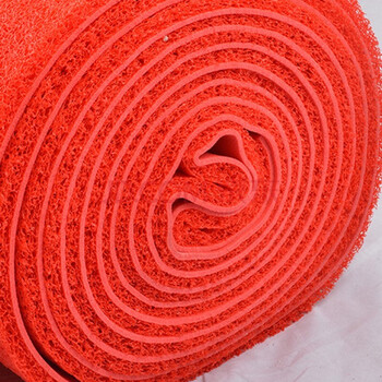 雅的（yade）雅的 3A塑料加厚防滑PVC拉丝圈电梯地垫门垫酒店迎宾 红色 宽1.8米*厚15mm*长1米 /米