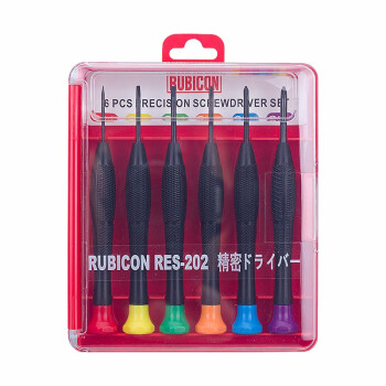 罗宾汉（RUBICON）精密螺丝刀No.RES-202 钟表批 一字起子 十字螺丝刀 6件套