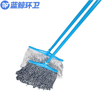 蓝鲸环卫 蓝白40cm 加厚棉线老式普通宽头线吸水地拖 LJHW-9062