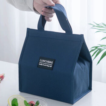 新品带饭盒袋便当包手提包加厚女铝箔上班装饭盒袋学生饭菜的保温袋子