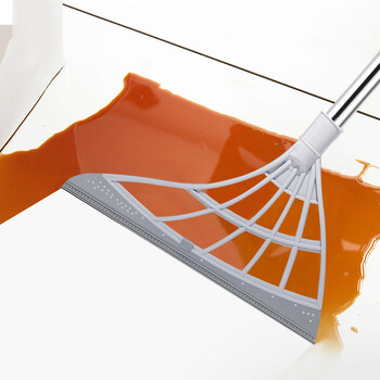 益美得  FW-1163 硅胶扫把多功能扫地笤帚扫水玻璃刮水器扫灰地刮拖把 2件装颜色随机