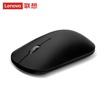 联想（Lenovo）无线鼠标轻音鼠标 Air Handle轻音无线鼠标酷黑Cool Black 便携办公鼠标