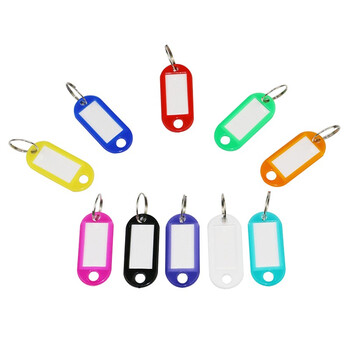 海斯迪克 HKZL-30 塑料PP钥匙牌（100个）宾馆号码牌钥匙扣管理钥匙牌 可书写分类牌彩色钥匙牌 绿色