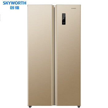 创维skyworth412l双开门变频风冷无霜冰箱对开门家用节能电冰箱空气净