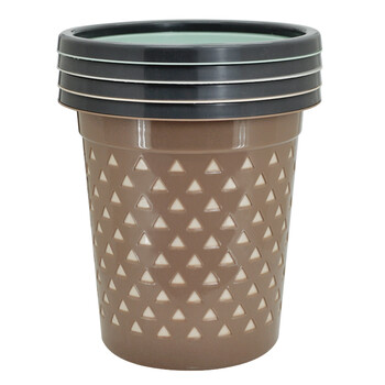 兰诗（LAUTEE）FH-1276 清洁收纳桶办公室垃圾纸篓杂物桶垃圾桶   三角镂空 颜色随机