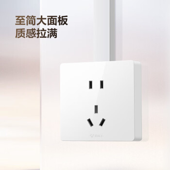 公牛（BULL）明装大板开关插座 G59系列 正五孔插座  G59Z223