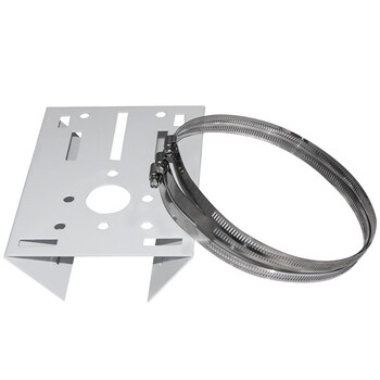 敏宏士监控抱箍支架平板架横杆立杆支架摄像头支架钢铁材质加厚MHS-LG3