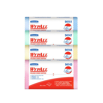 金佰利 94147 商用彩色清洁擦拭无纺布厨房抹布吸水洗碗布 绿色 20片/包 12包/箱 1箱装