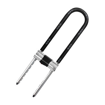 玥玛 玻璃门锁u型锁双开门盗锁插锁商铺锁抗液压剪 推拉门店铺锁自动寻位 3045