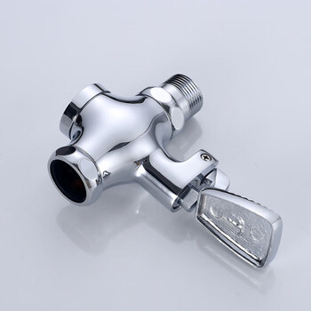 星期十 特大脚踏-1寸DN25 铜脚踩式蹲便器冲水阀脚踏冲洗阀厕所冲洗阀公共场所用定制