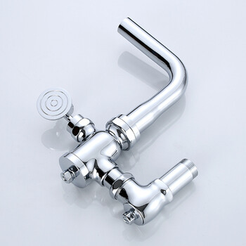 星期十 高标款卧式脚踏 铜脚踩蹲便器冲水阀卧式冲洗阀厕所冲洗阀蹲坑便池延时阀定制