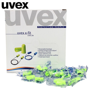 uvex优唯斯 2112001一次性防噪音耳塞抛弃型防护耳塞无绳独立包装定做 1盒（200付）